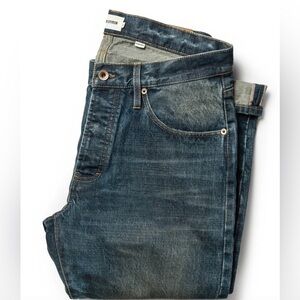 Taylor Stitch The Democratic Jean
in Organic Selvage 12-month Wash
